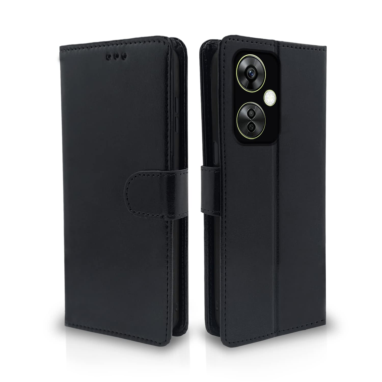 Pikkme OnePlus Nord Ce 3 Lite 5G Flip Cover Leather Finish | Inside TPU with Card Pockets | Wallet Stand and Shock Proof | Complete Protection Flip Case (Black) (B0C1ZDQCHZ) Amazon Price History, Amazon Price Tracker