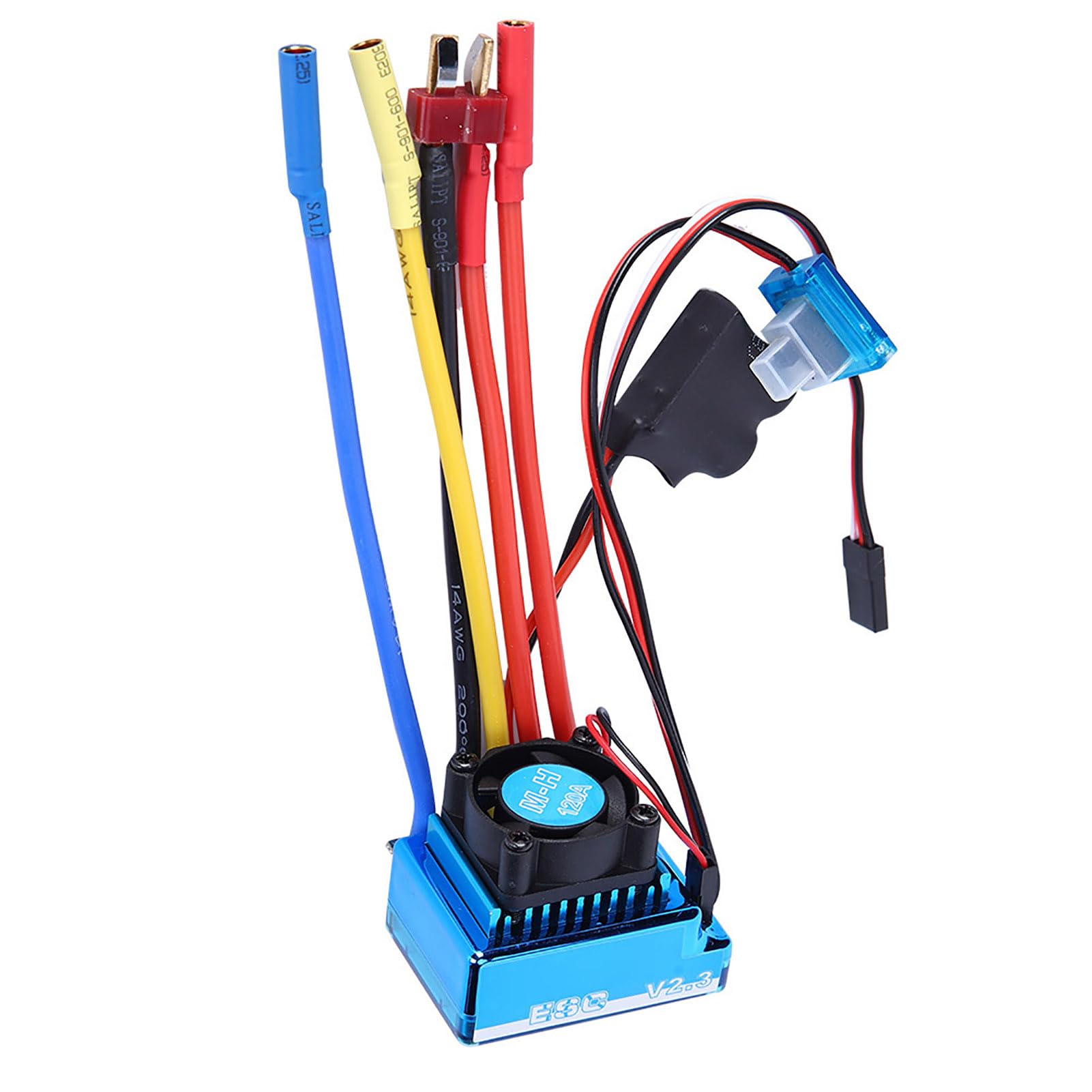 3650 Brushless Motor 4300Kv ESC Program Card Set with Heat Sink for 1/10