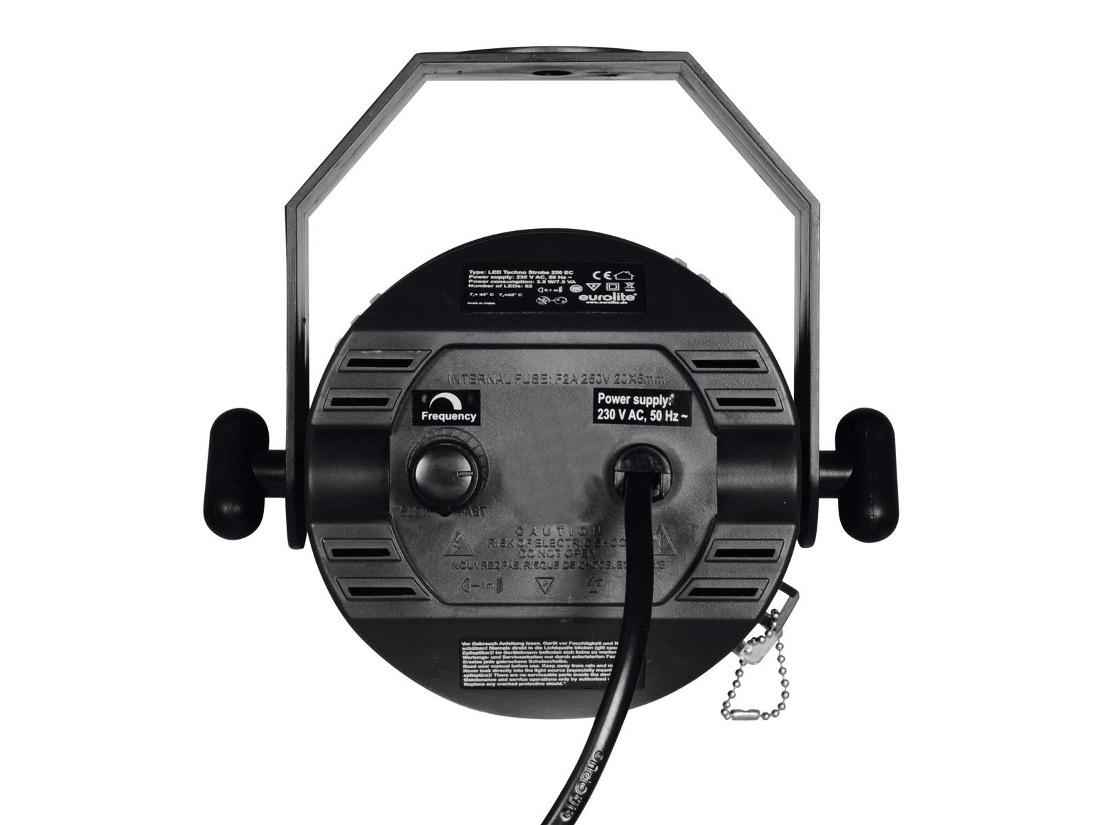 EUROLITE LED Techno Strobe 250 EC | Kompaktes Stroboskop mit 62 x 10-mm-LED und einstellbarer Blitzfrequenz