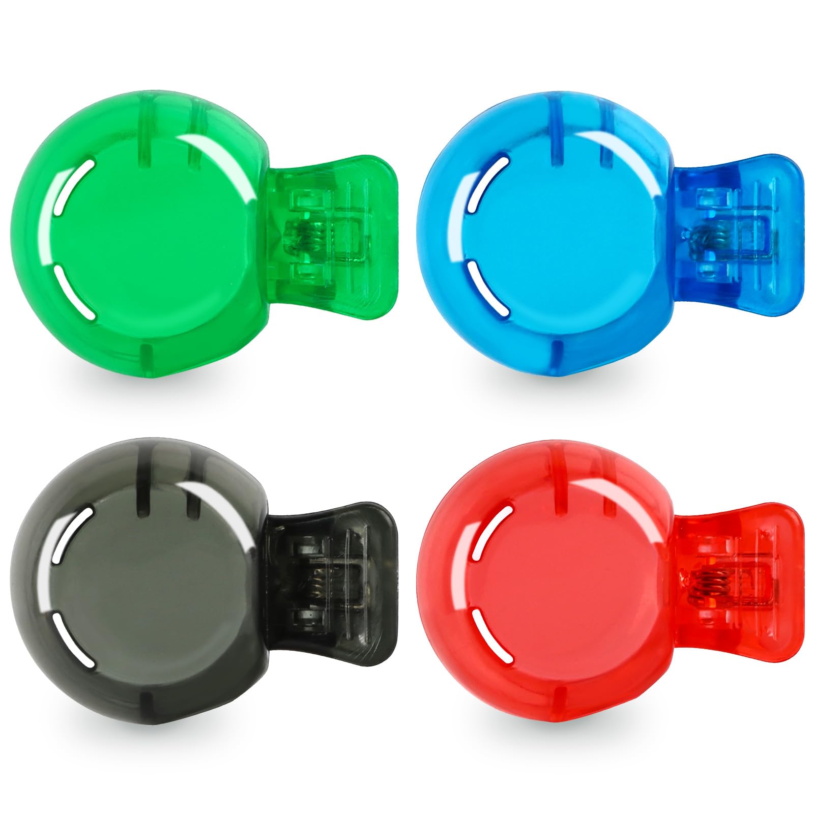 Hxezoc 4 Pack Travel Toothbrush Head Covers Portable Toothbrush Protector Cap Brush Pod Case Plastic Protective Clip for Household Travel, Camping,