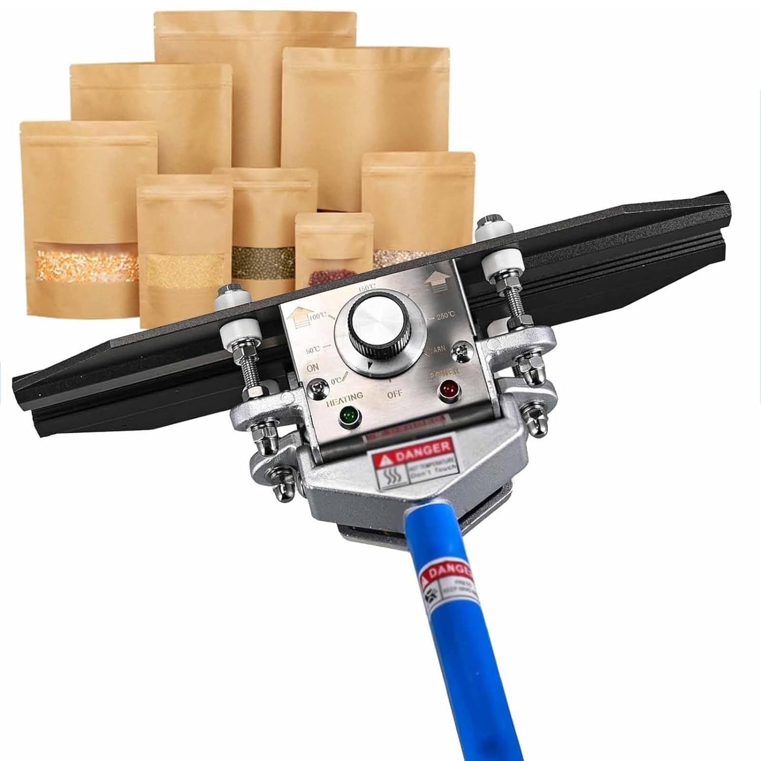 Sellador Térmico De Embalaje De Mano De Varios Tamaños, Sellador Portátil De Mano, Ancho De Sellado De 10 Mm, Temperatura Ajustable De 0 A 300 ℃, Máquina Selladora De Bolsas Con Sellado Térmico (7,8 P