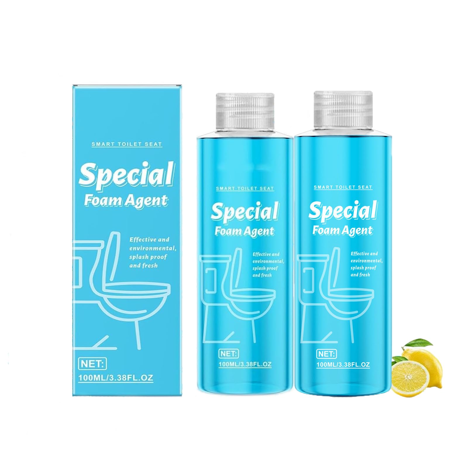 Splash Toilet Cleaner, Foam Shield Smart Toilet Special Foam Agent Toilet Cleaner Powerful Splash Resistant Splash Cleaner Foaming For Toilet Bowl