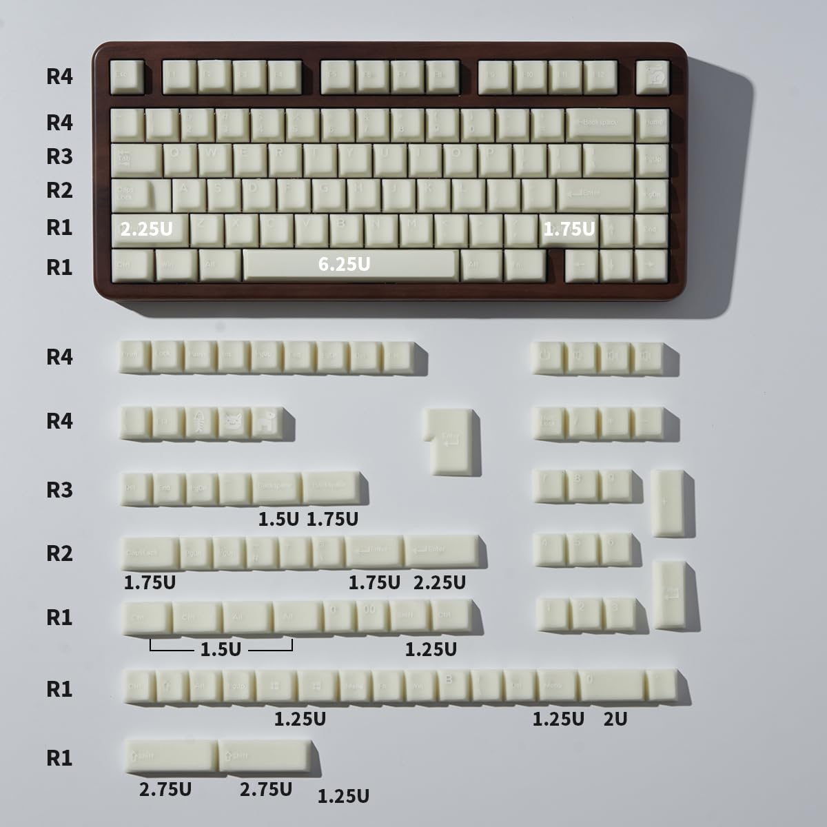 Pieta　Excellent 2G Amazon.com: PBT White Jade Keycaps, 154 Keys Cherry Profile