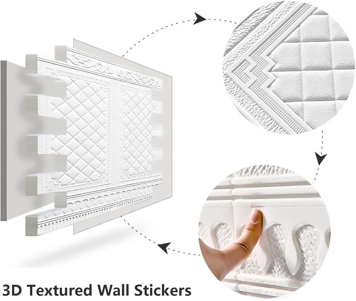 Tapeta 3D z cegły – DIY, samoprzylepne płytki ścienne, pogrubiona 3 mm, idealna do dekoracji wnętrz w salonie, sypialni, biurze, 10 sztuk