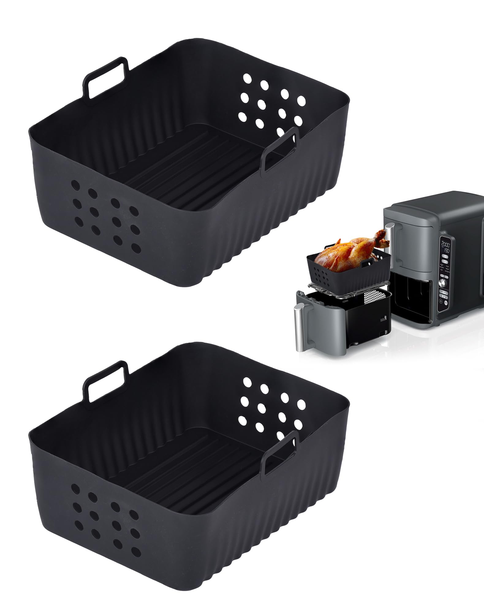 2 Stampi Per Waffle In Silicone Per Airfryer Ninja AF300EU