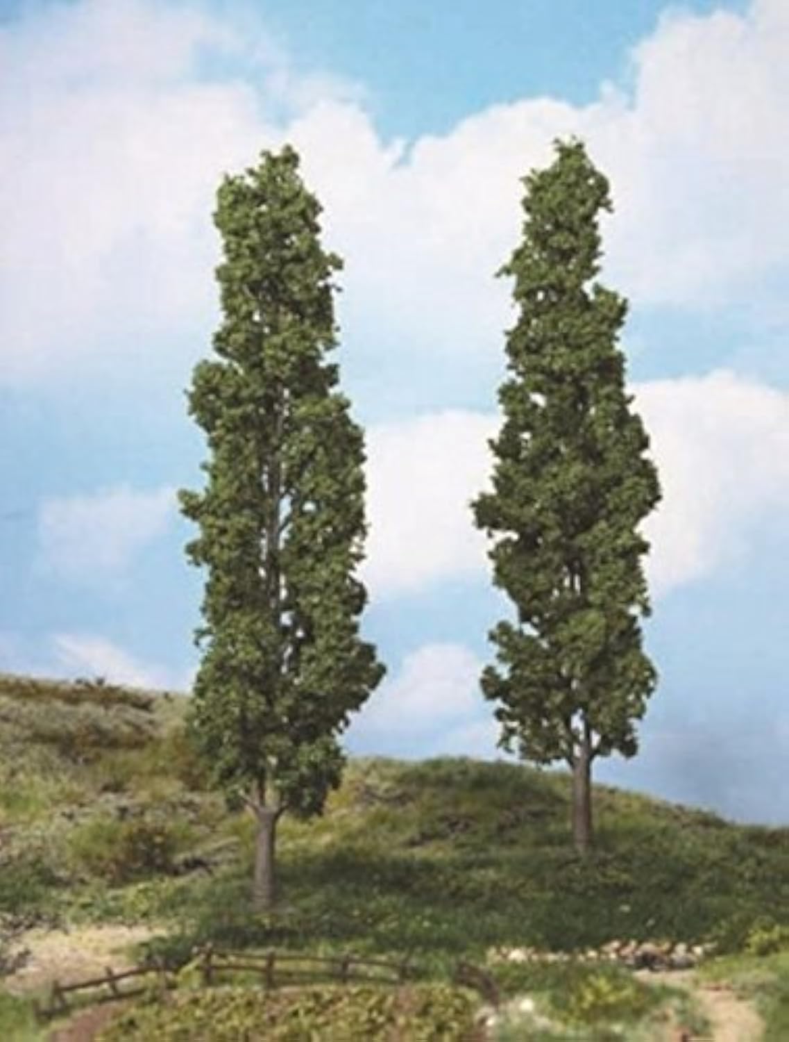 Heki Lot de 2 Arbres en peuplier Hauteur 27 cm, 1983, Multicolore, Grand