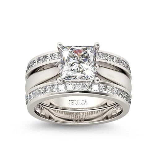 Jeulia Cubic Zirconia Engagement Ring