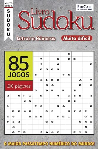 Livro Sudoku - Letras e Números 23: Nível Muito Difícil - O maior passatempo numérico do mundo!