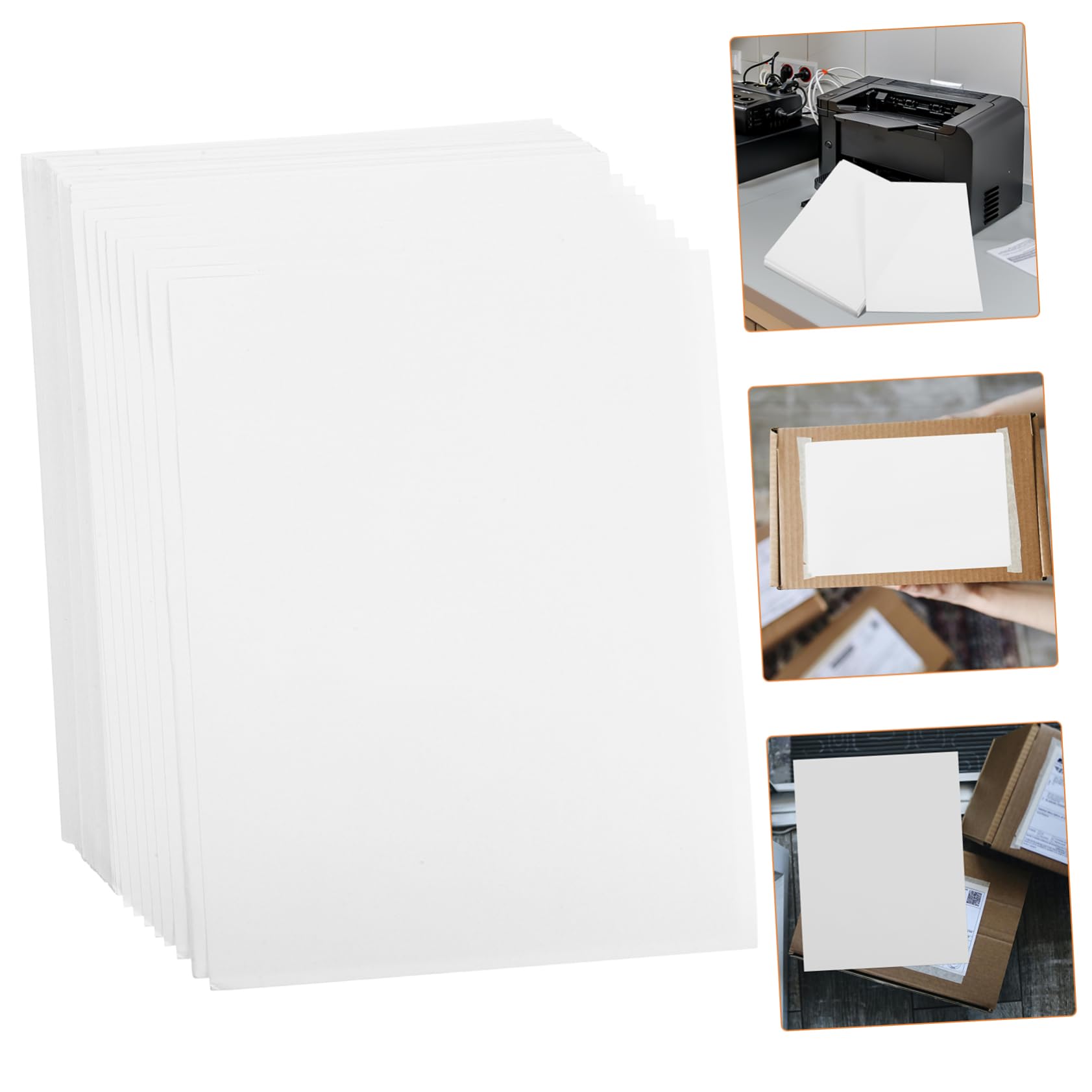 Veemoon 100fogli Carta Per Etichette Autoadesive Opache Etichette Adesive Per d Superficie Scrivibile Forte Adesione Su Cartone e Plastica Utilizzo Versatile Per Spedizione Codici Barre e