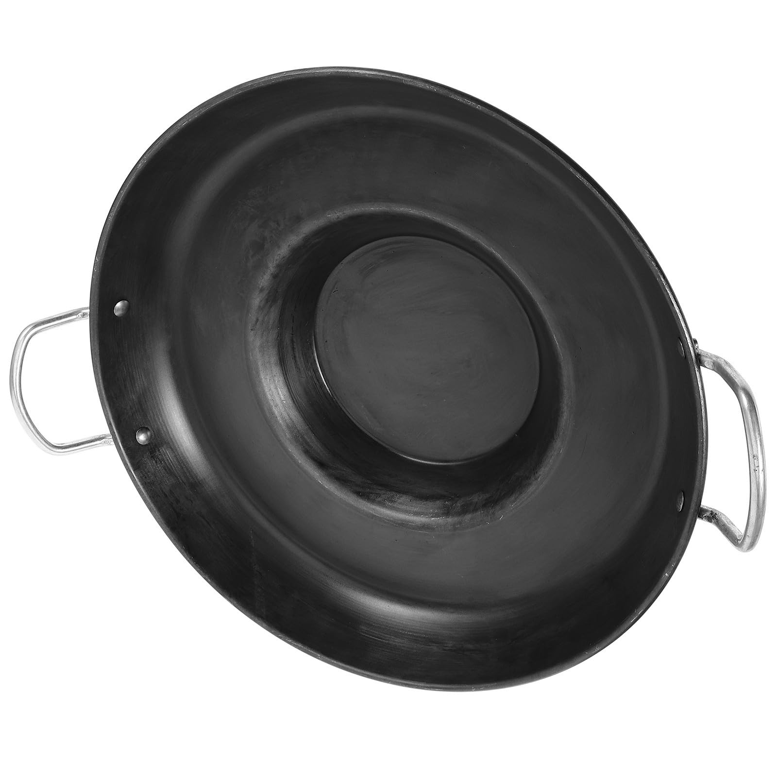 Alipis Padella in Ferro Concava Multiuso per Cucina Domestica e Ristorante, Padella da Cucina Riscaldata Uniformemente per Crepes e Fritture