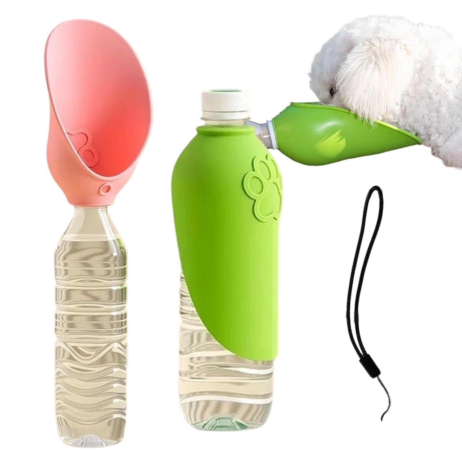 Dog Water Bottles, 2Pcs Portable Dog Water Dispenser For Walking, Silicone Pet Drinking Bottle, Leak Proof Portable Drinking Cup For Travel, Dogs, Cats, Hiking