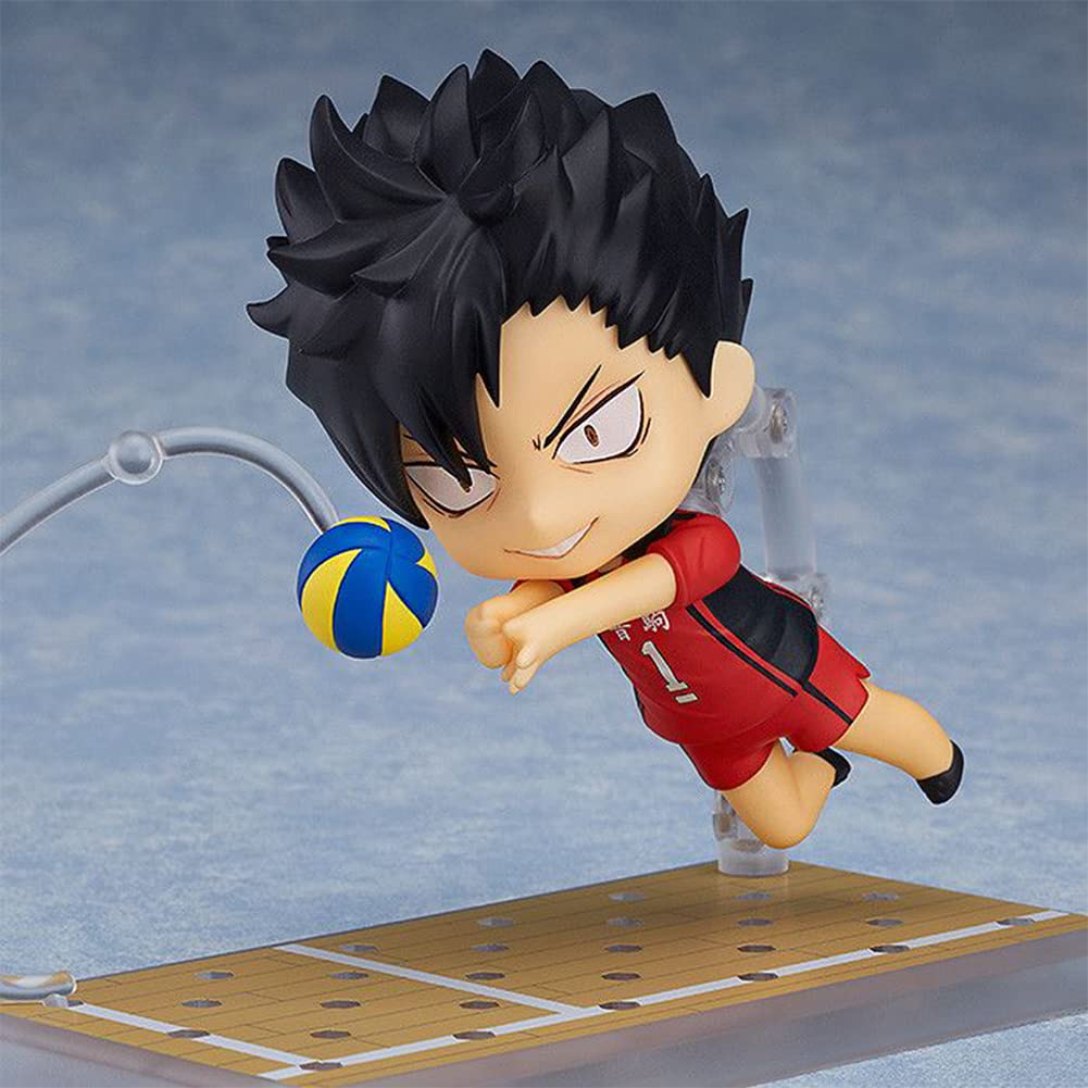 Zhongkaihua 2 pezzi Serie di Figure Haikyuu Kuroo Tetsurou x Kenma Kozume Action Figure Modello in Argilla con Volto Intercambiabile Statuetta Anime Ornamenti 10CM