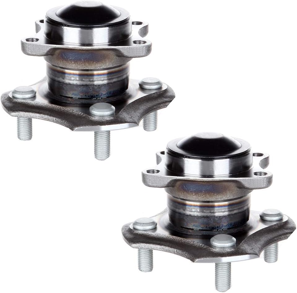 ECCPP Replacement For Pair of 2 New Complete Rear Wheel Hub Bearing Assembly 4 Lugs For 2000-2005 For Toyota Echo 512210 x2