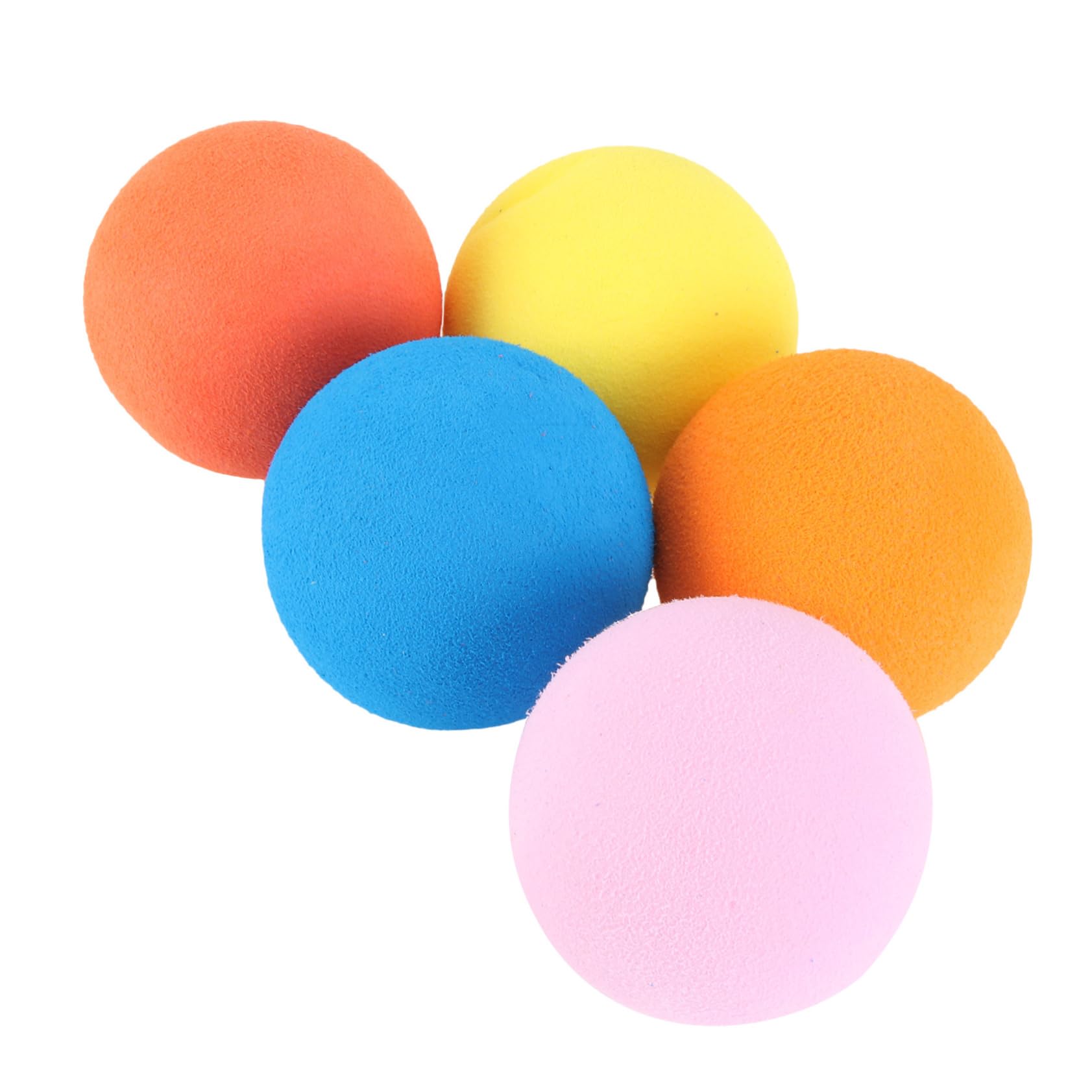 KICHOUSE 5Pcs Indoor Practice Balls Durable Elastic Golf Training Balls for Swing Practice Synthetic for Mixed