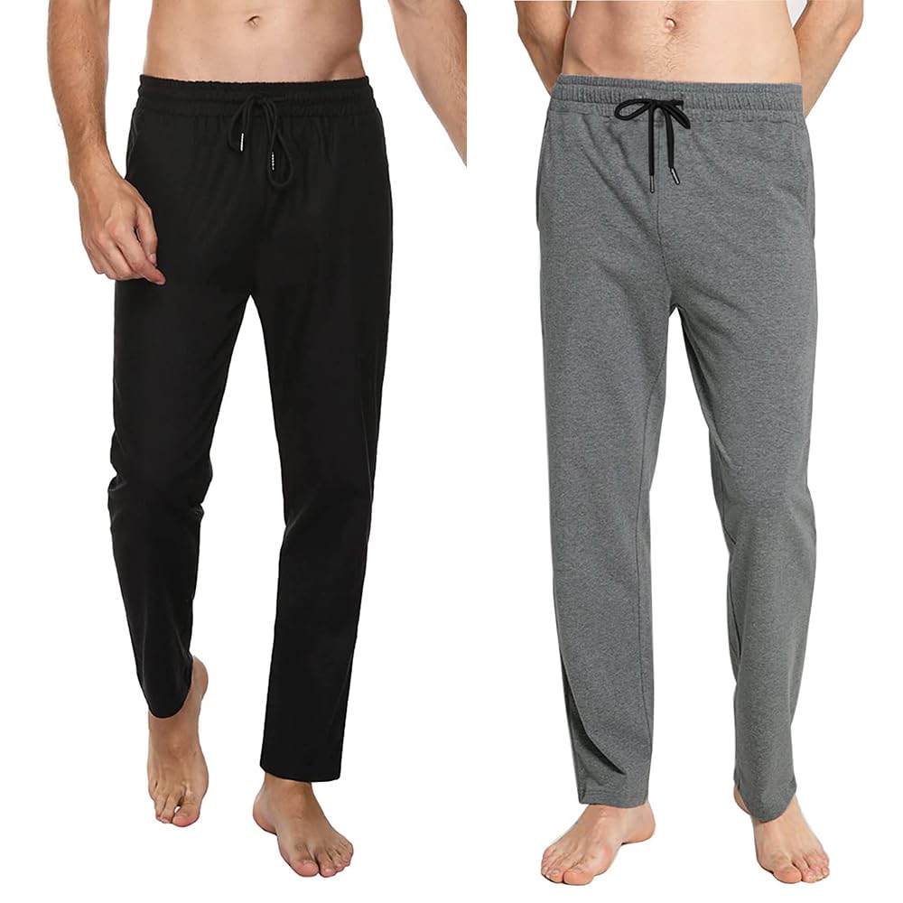 FGFD&OU Pantaloni Sportivi Uomo Cotone Pantaloni Lunghi da Umom Joggers Slim Fit Pantaloni Tuta Palestra Running Fitness Pants con Tasche per L'Estate Inverno