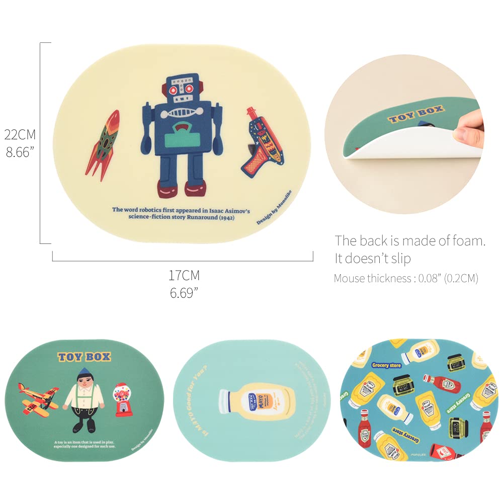 Amazon.co.jp: モノライク レトロ マウスパッド Retro - 4セット