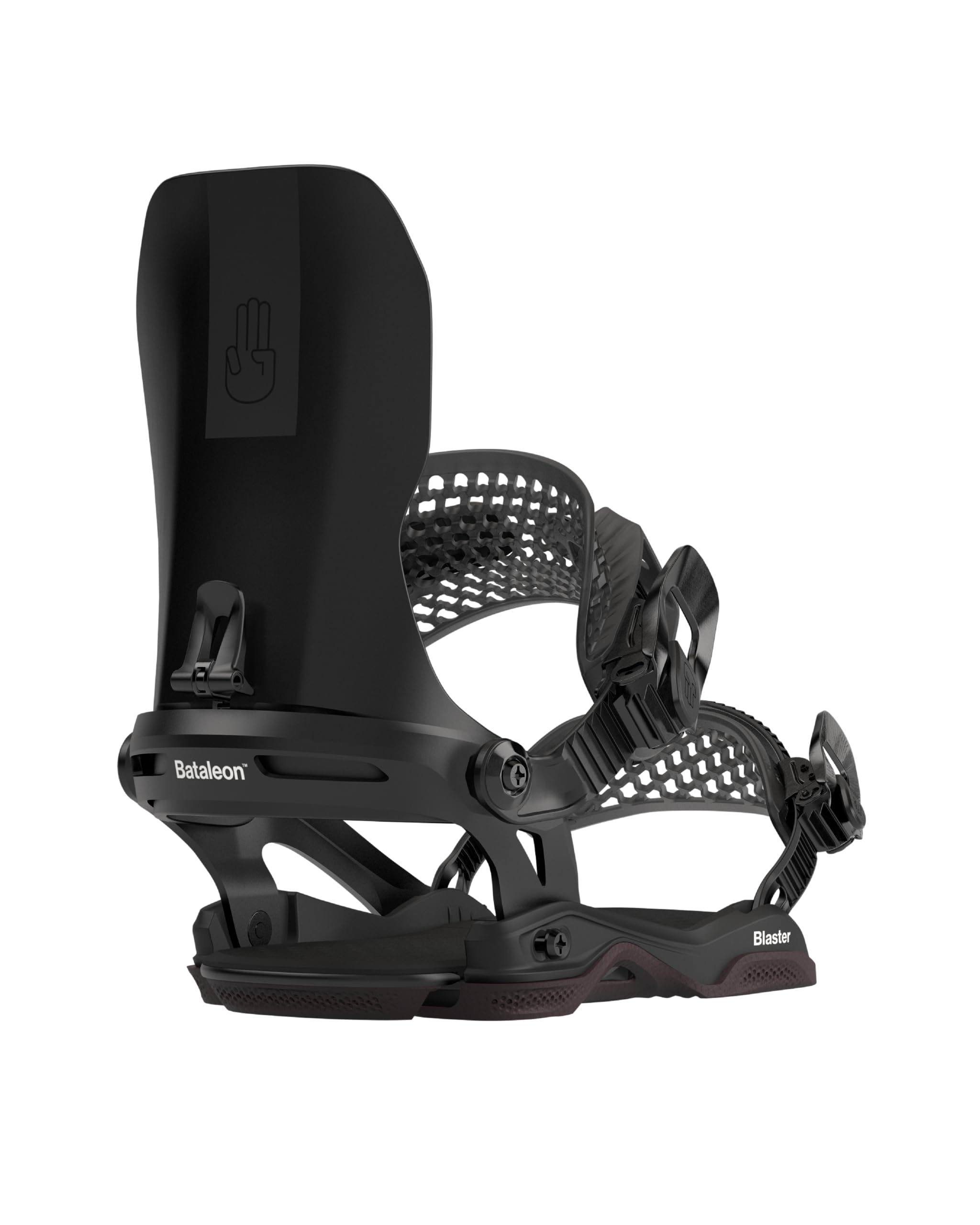 Bataleon Blaster Asymwrap Snowboard Bindings - 2024 Asymwrap Medium/Large | Black