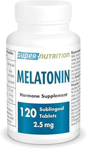 Supersmart - Melatonina 2.5 mg (acción ultra rápida) - Suplemento natural de disolución rápida de melatonina | Sabor natural a menta | Sin OMG - Sin