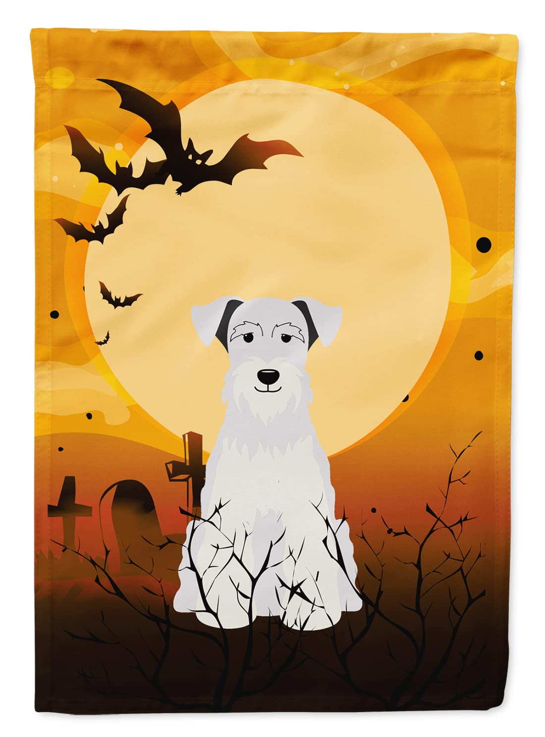Tesori Dell'Caroline Bandiera Da Giardino Halloween – Border Collie Nero, Double Face, Multicolore, Piccola - 2