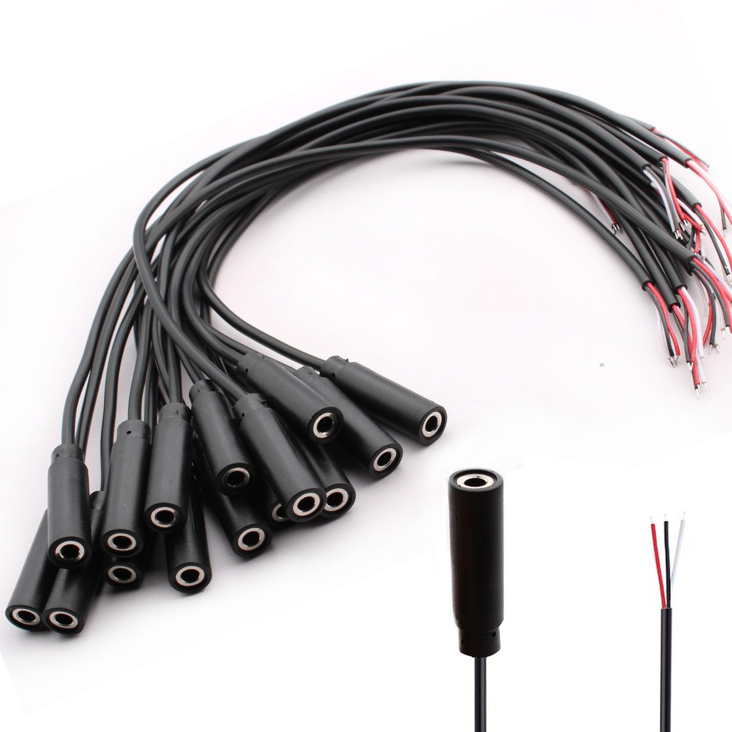 Connettori Jack 3.5mm Per Saldatura - Pack Da 15 Pezzi Con Cavo Da 30cm - Foto 4