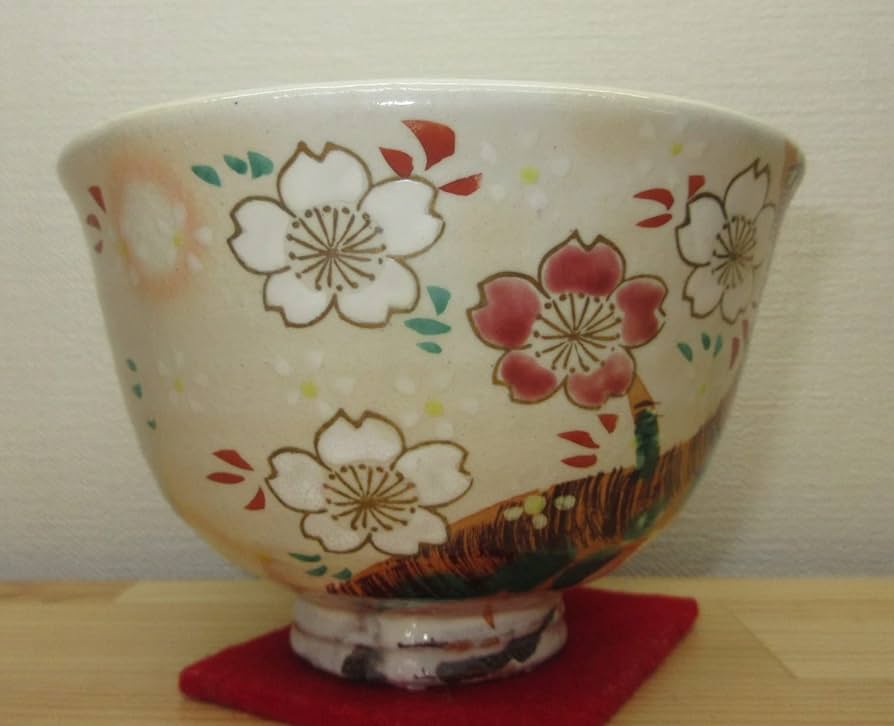 送料込【逢絢亭・新品】茶道具 茶碗 京焼 春の野 中村与平 紙箱入り Amazon | 【逢絢亭】茶道具 茶碗 抹茶碗 京焼 粉引 桜の図 中村