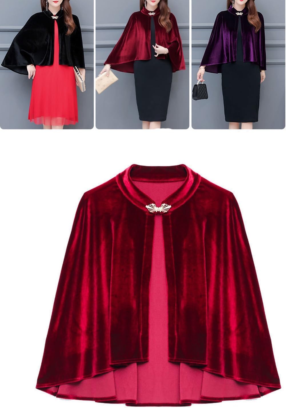 Velvet Scarfs Women Shawls and Wraps Evening Dresses Wedding Shawl Wrap Bridal Scarve Poncho Cape Shawl Wraps 2025 - Image 7