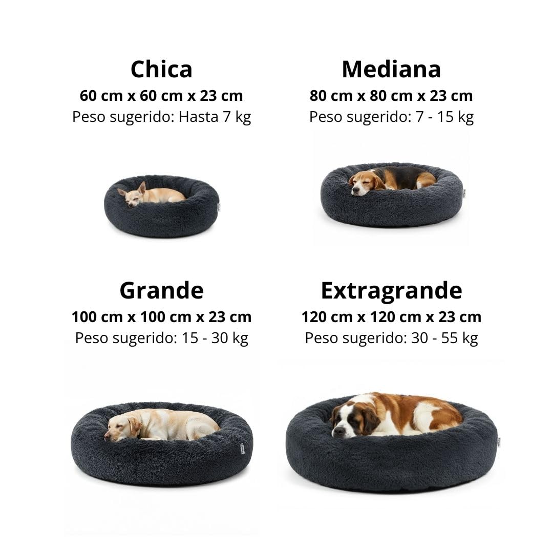 Furbedz - Letto per cani grande, design antistress, letto lavabile con fodera rimovibile intercambiabile, pile ultra morbido, fodera interna, supporto ortopedico in memory foam, base impermeabile