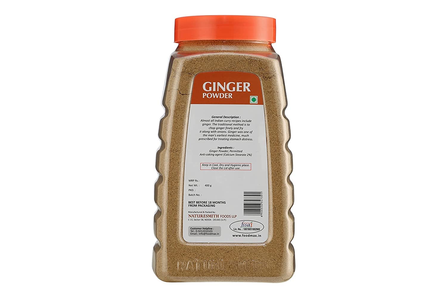 Naturesmith Dry Ginger Powder 400g | Pure & Natural Saunth Powder | Aromatic Ground Ginger Spice for Cooking, Kadha, Tea & Ayurveda | Immunity & Digestion Support - Image 3 thumbnail