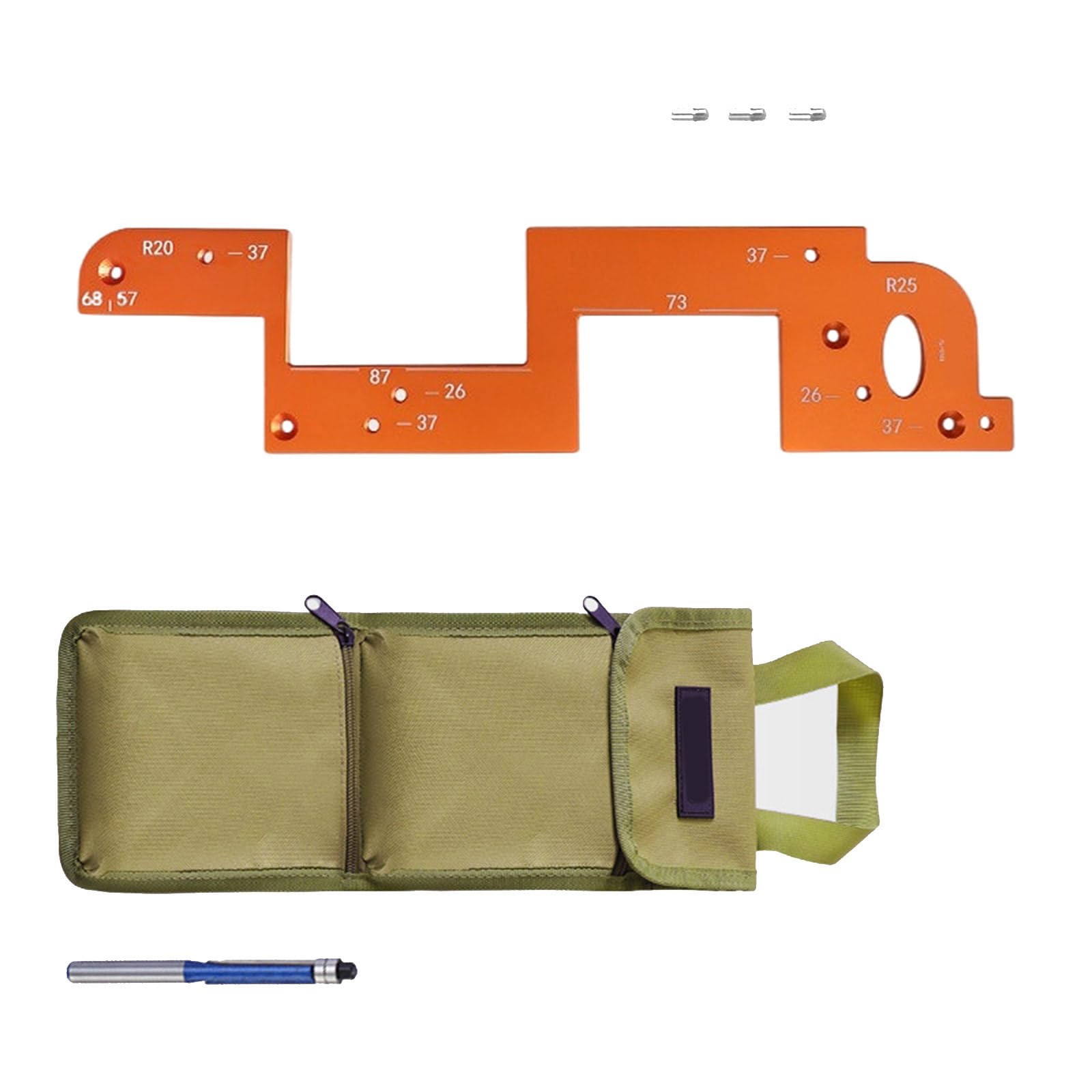 Hdoytxxm B Efficiency Aluminum Alloy Slotting Template Jigs Cutting Tool Suitable For Furniture Cabinet Handle Grooves Slotting Mold
