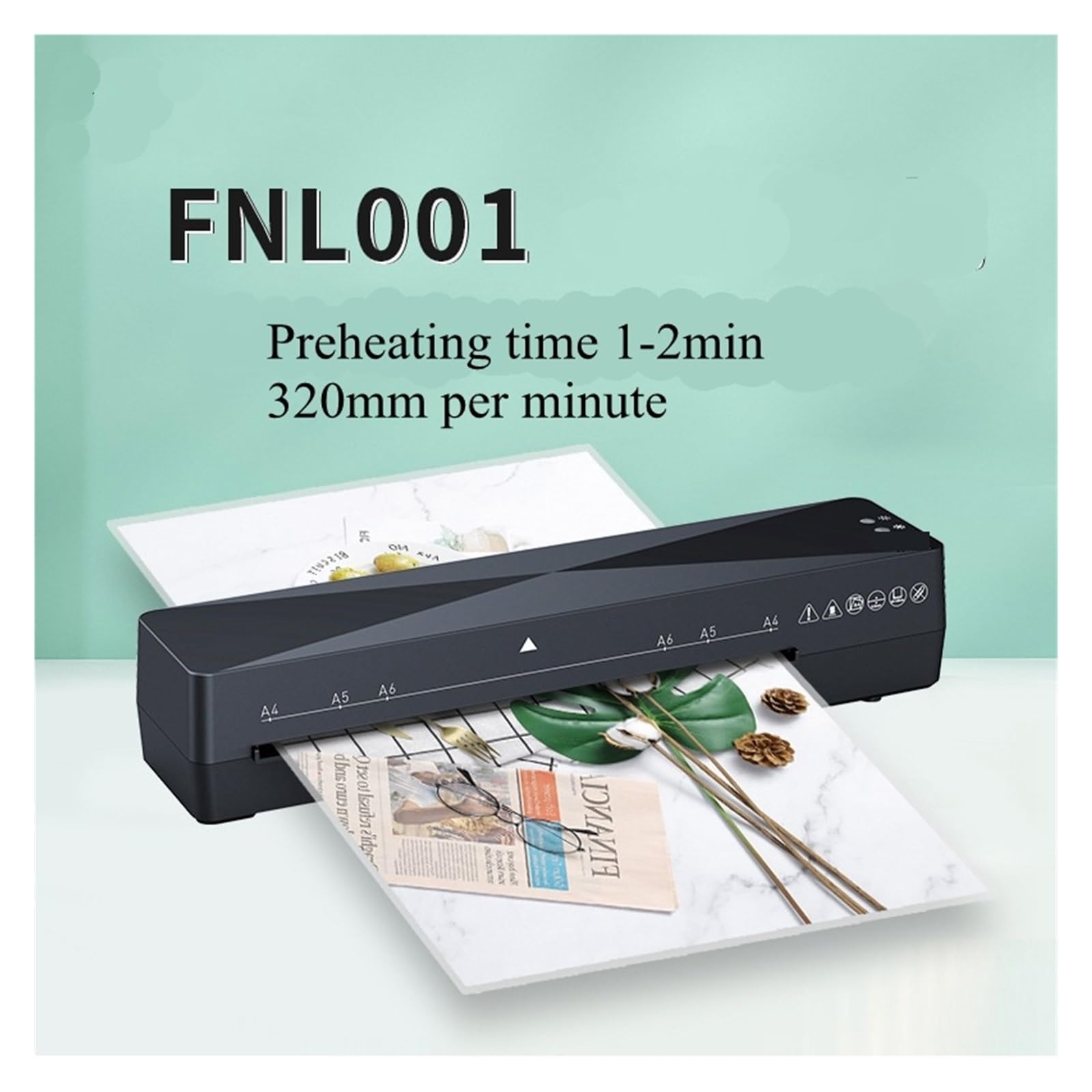 Plastificadora, Pequeña máquina selladora de plástico Mini A4 Laminadora de menú de documentos fotográficos for el hogar Laminadora de película fotográfica DIY