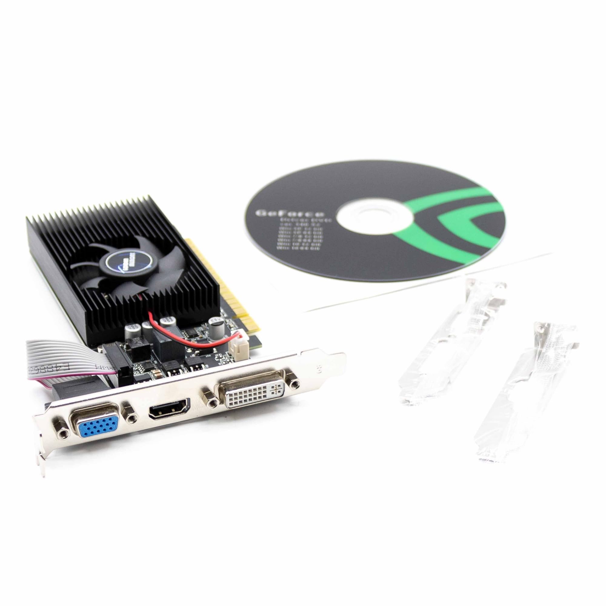 SIMPLETEK - Scheda Video GT730 4GB DDR3 | Low Profile Dual Bracket e Driver inclusi | HDMI - DVI - VGA per PC SFF Case Piccoli