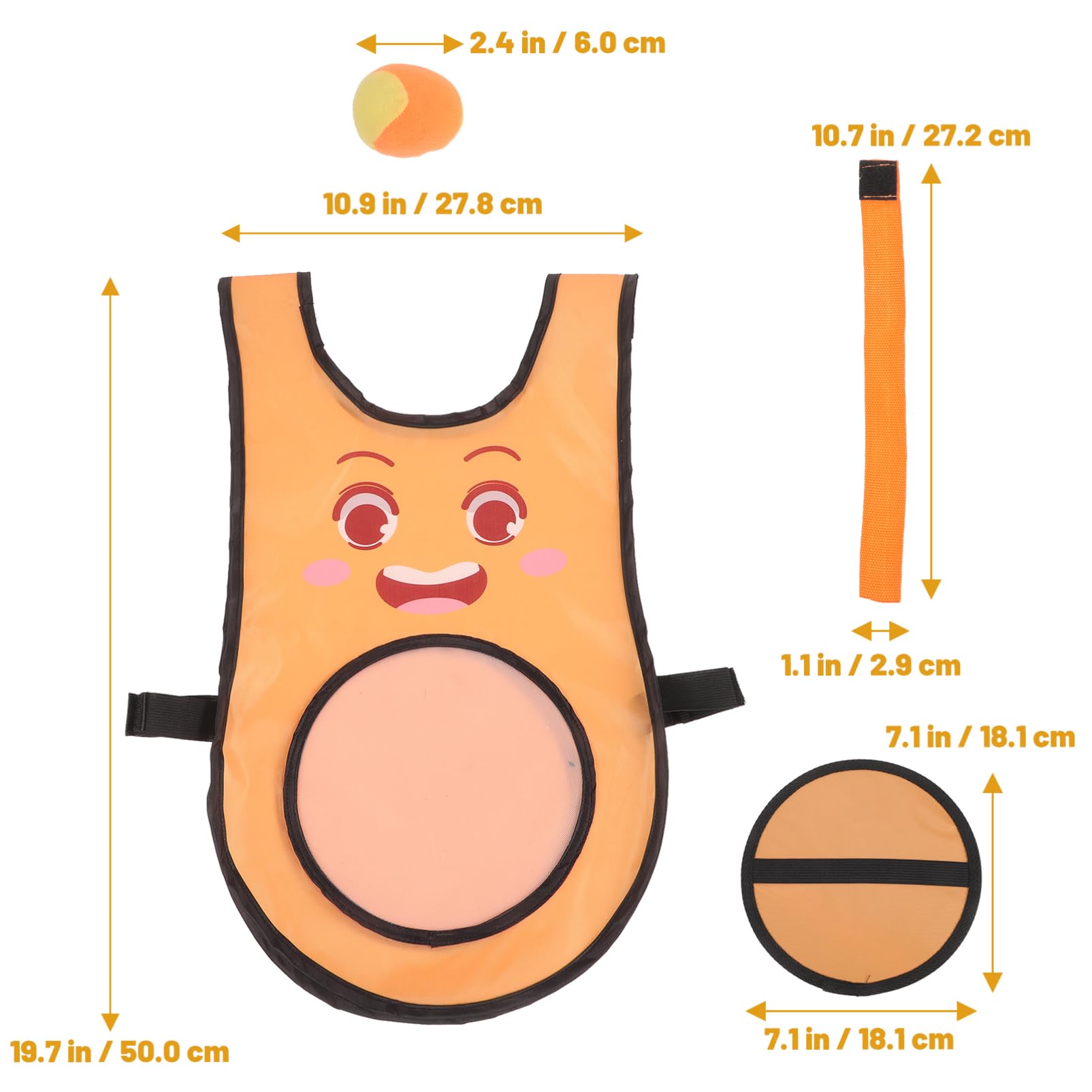 ibasenice Pegajosas para Set de Chalecos de Dodgeball para Actividades de Accesorios de Juego para Fiestas Deportivos