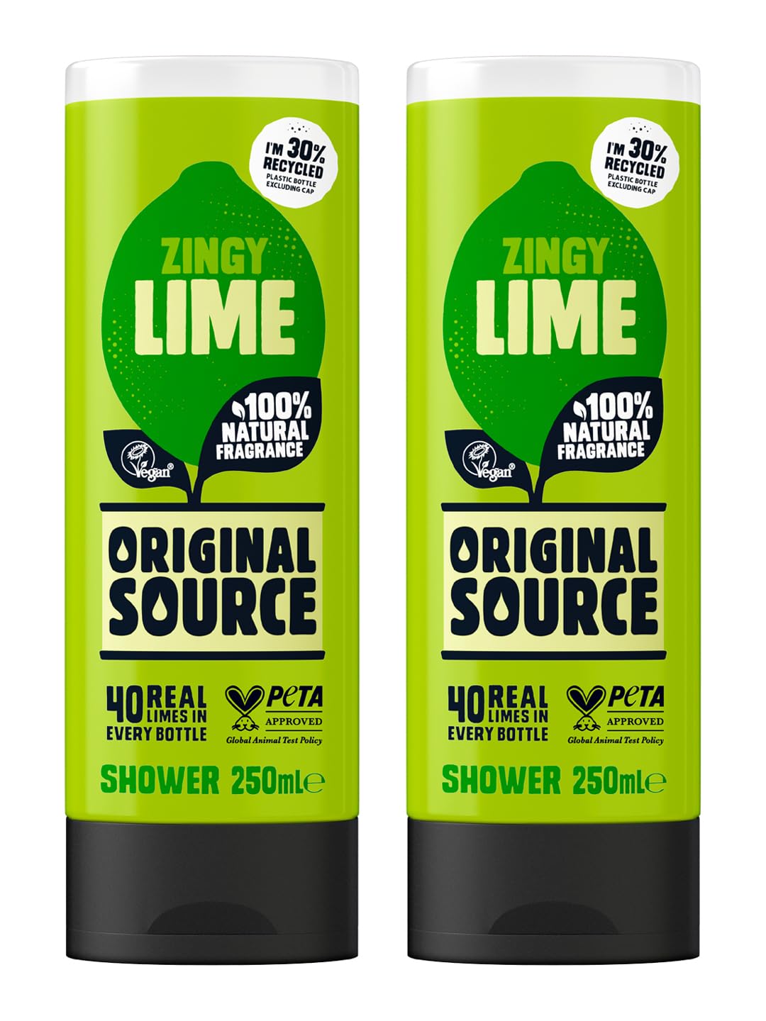 Original Source Lime Shower Gel 250 ml (Pack of 2)-image-0
