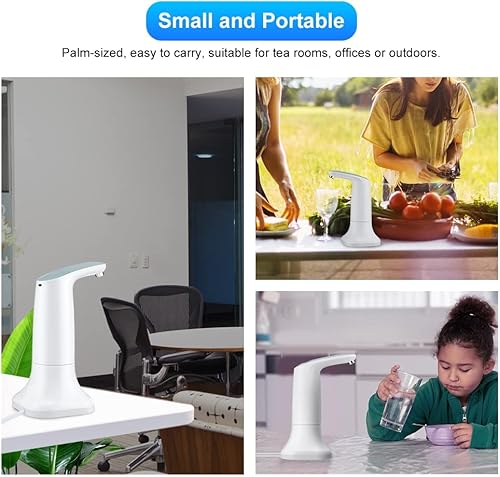 Miniatura 4 de Bomba eléctrica Smart Touch para botella de agua de galón dispensador automático de bebidas pulverizador de agua con luz LED recargable