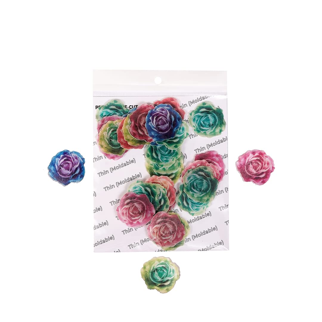Tastycrafts Pre-Cut Wafer Paper | Edible | Stick-on Cake décor (ROSE SMALL - 28 Pcs) (B09JMG3L4C) Amazon Price History, Amazon Price Tracker