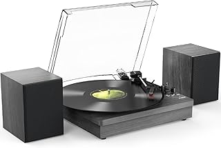 Vedo toca-discos retro : giradiscos 3 velocidades (33/45/78 rpm)