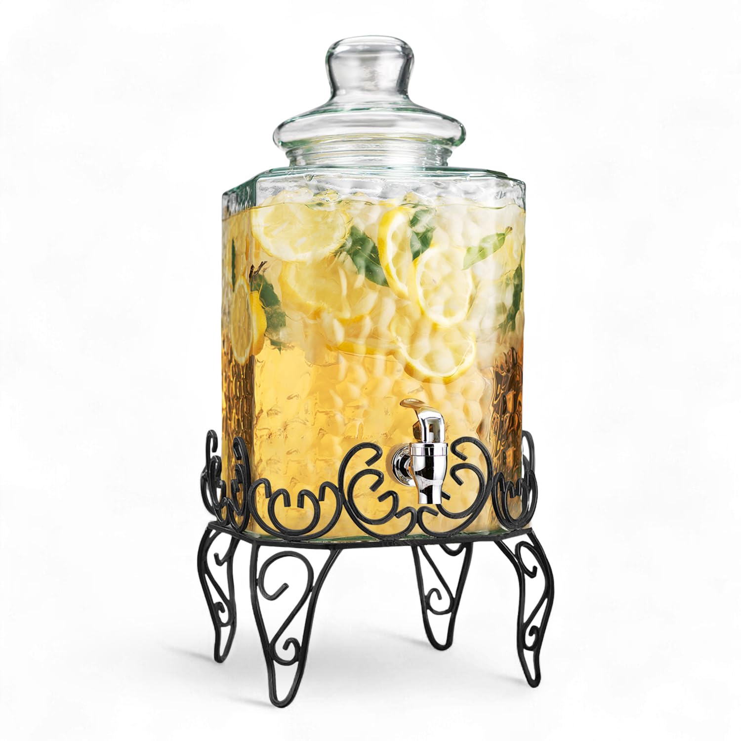 MosJos Classic Hammered Glass Dispenser