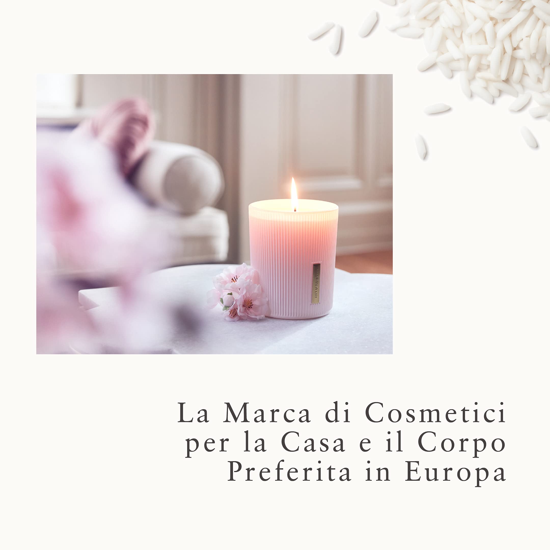 RITUALS Sakura Home Decor - Candela profumata con fiori di ciliegio e latte di riso, 290 g
