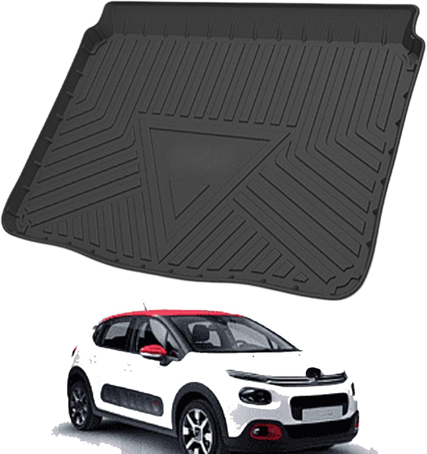 PLAKDFUU Bootmat for Citroën DS6 2014-2020 easyclean protector