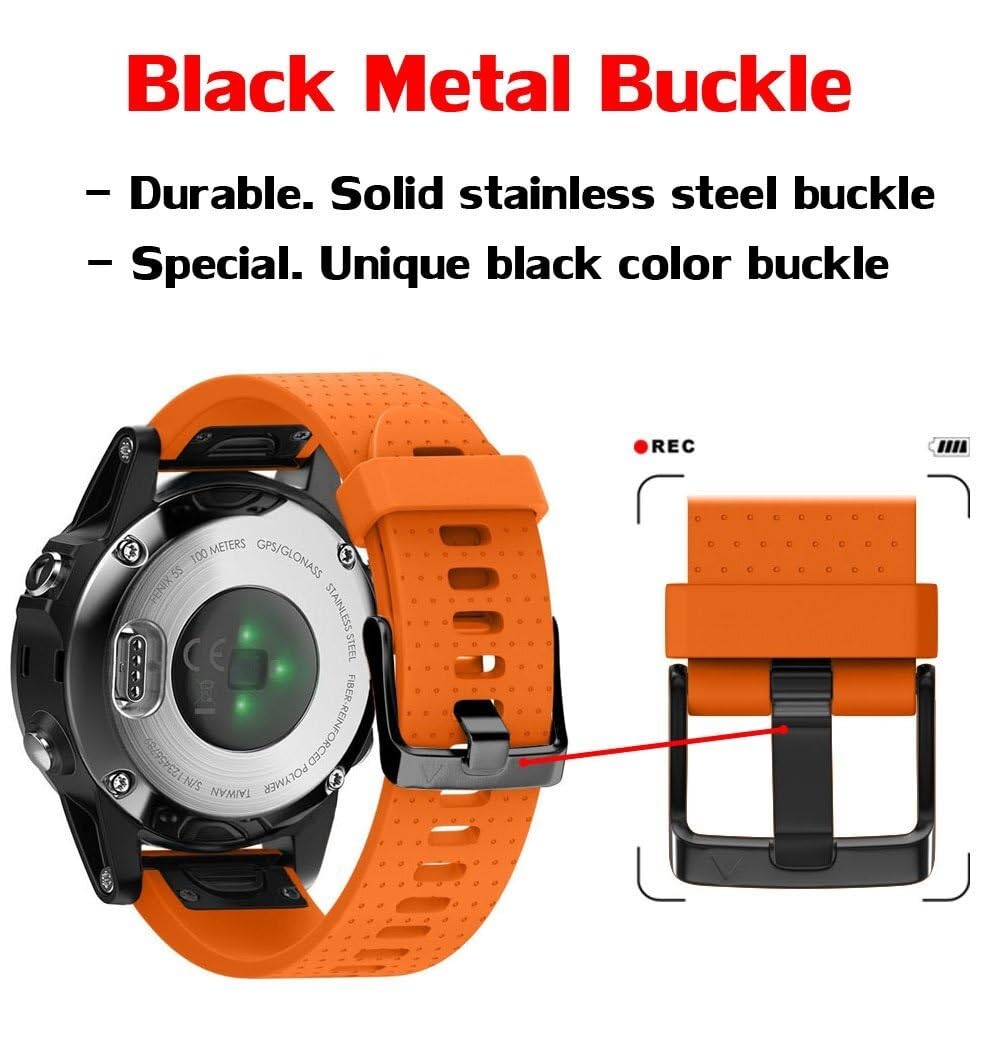 Per Fenix 5S/Fenix 6S cinturini 20 mm facile da montare in silicone cinturini di ricambio per smartwatch Fenix 7S/Fenix 5S Plus/Fenix 6S Pro/D2 Delta S