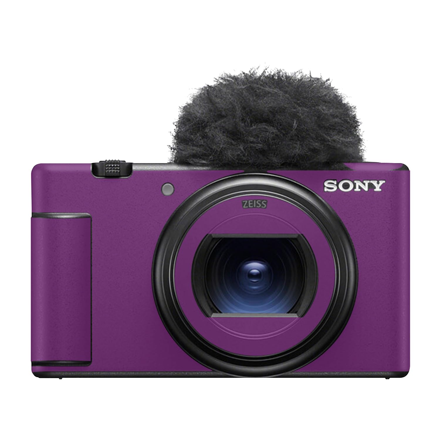 Camera Skin Compatible with Sony ZV-1 Mark II (2023) - Solid Purple - Premium 3M Vinyl Protective Wrap Decal Cover - Easy to Apply | Crafted in the USA by MightySkins