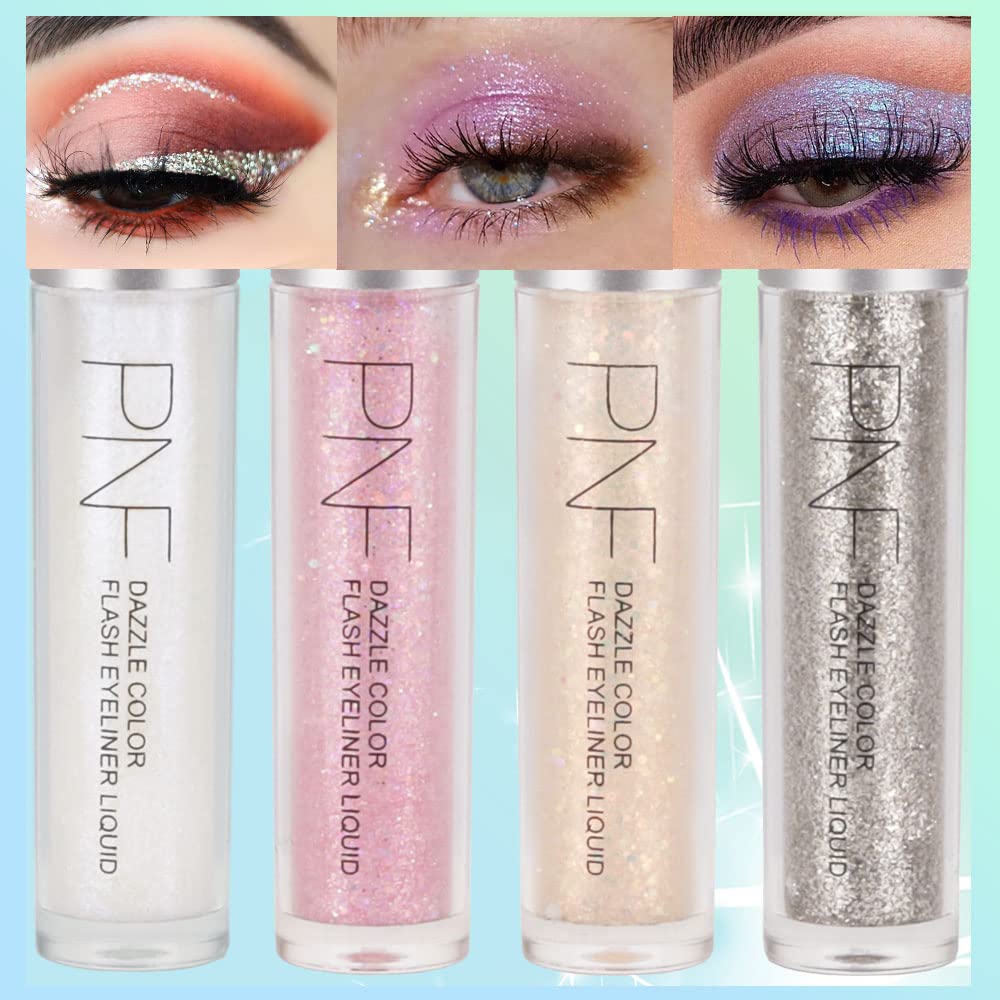 4 Colors Liquid Glitter Eyeshadow Eyeliner Makeup Sticks