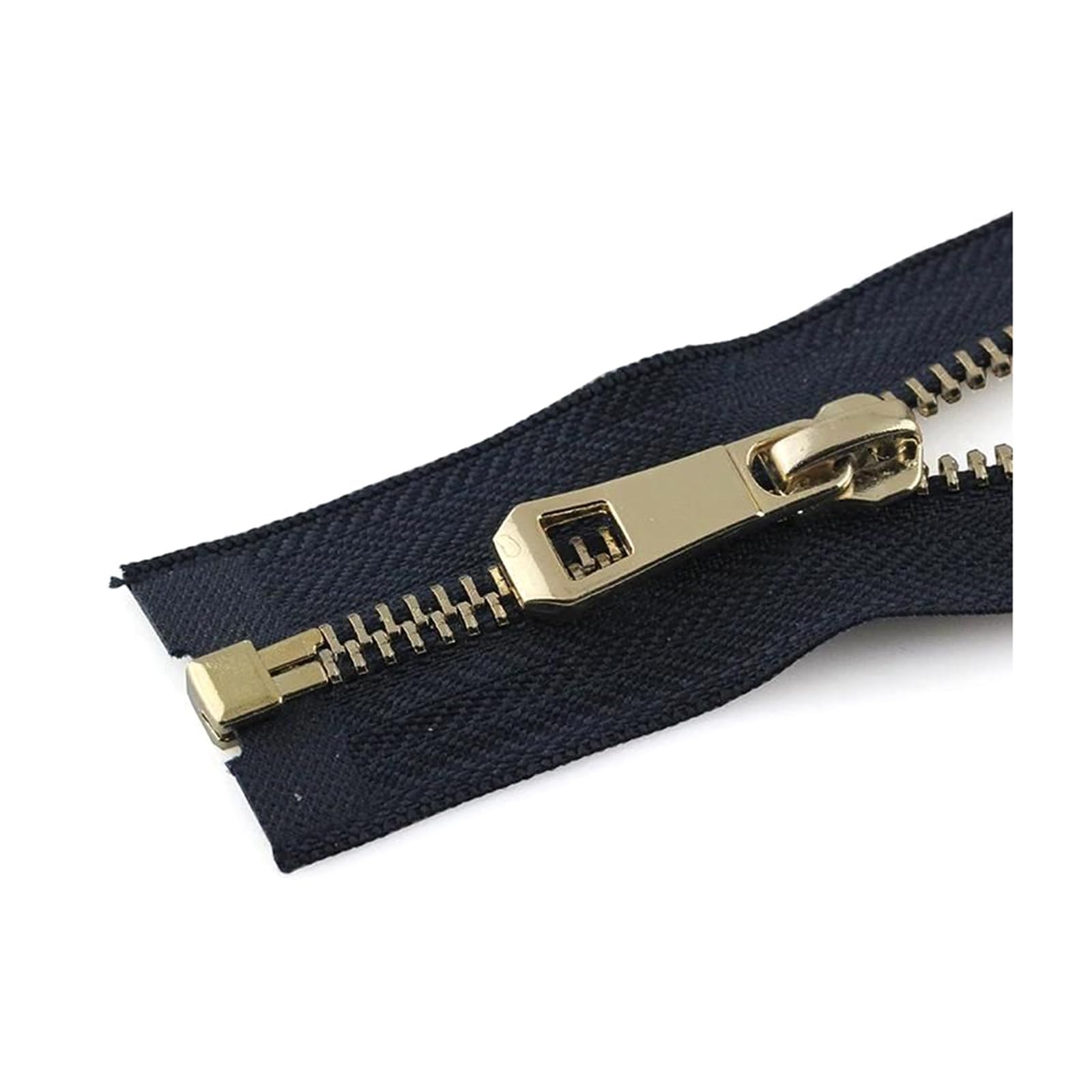 35-85 cm 5# Metal Zipper Open-end Zipper for Sewing Down Jacket Coat Clothing Sewing Accessories, 45cm