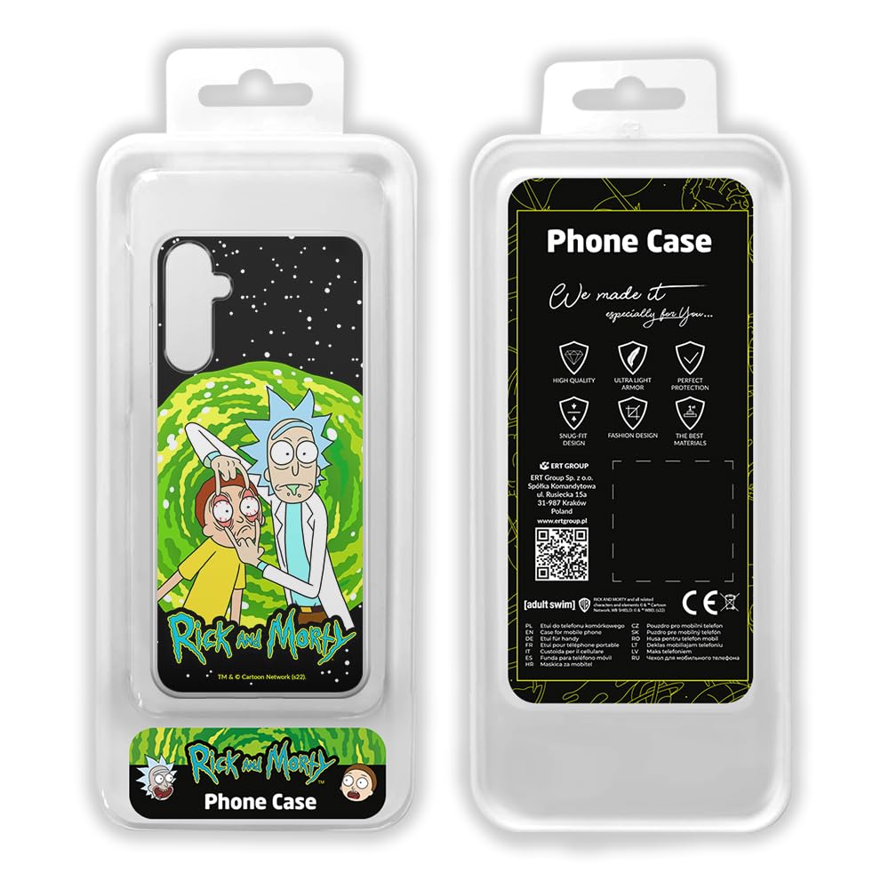 Custodia IPhone 14 Pro Con Licenza Ufficiale Rick And Morty – TPU Flessibile E Resistente, Modello 046