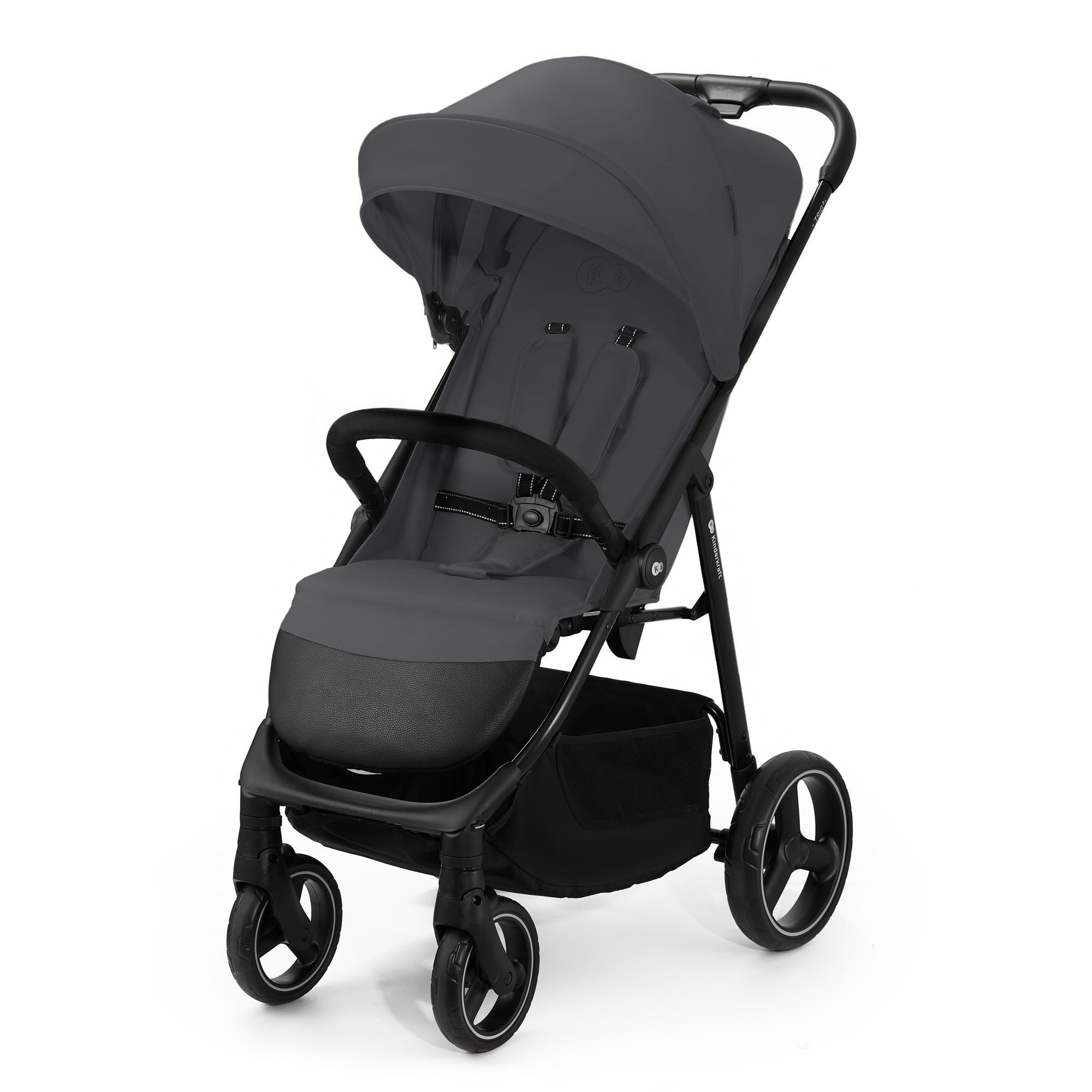 Kinderkraft TRIG 3 Kinderwagen, Liegewagen, Sportwagen, bis 25 kg, Grau