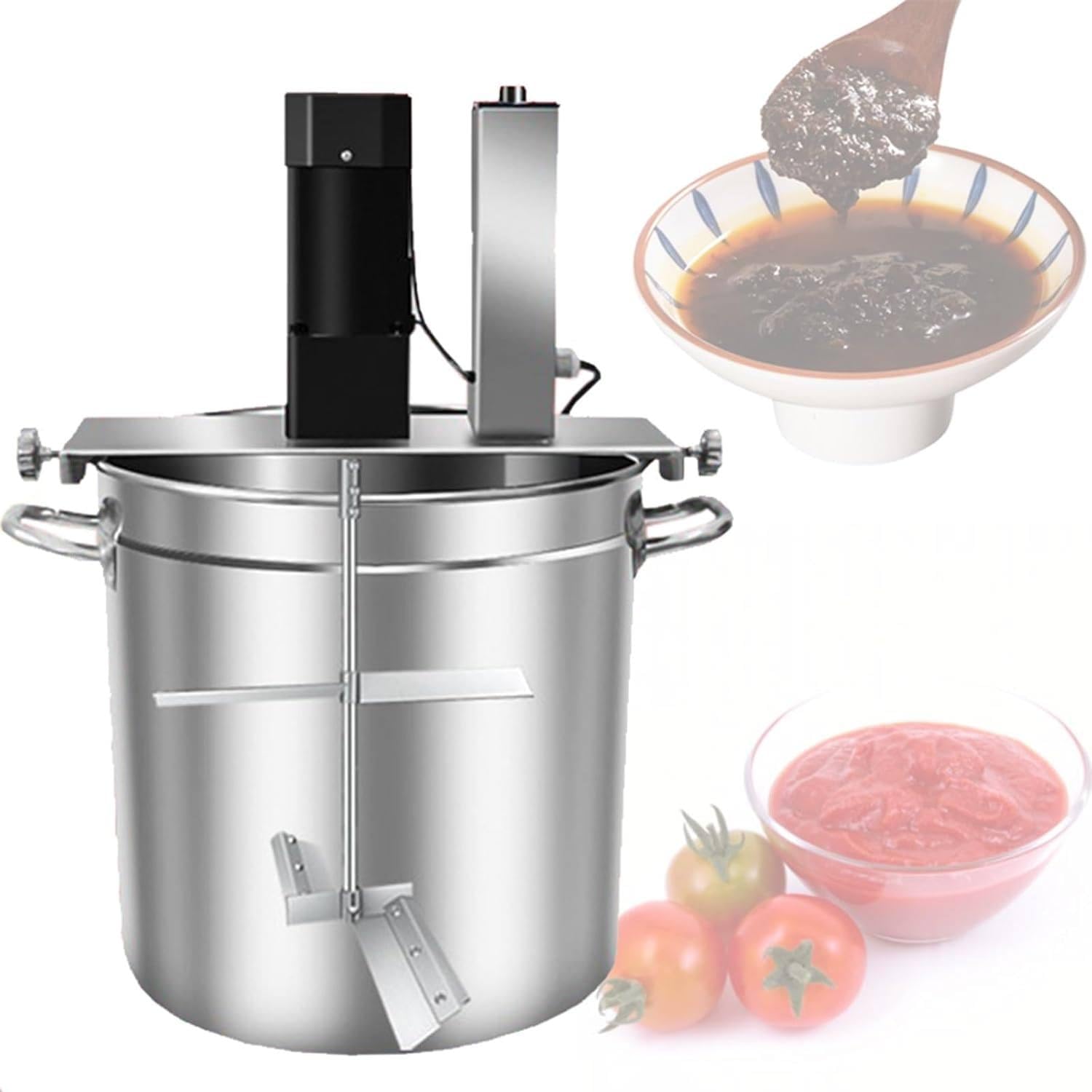 Mescolatore Automatico per Pentole,Agitatore Elettrico Professionale, Acciaio Inox, per Piani a Induzione e Fornelli a Gas,per Preparare Salse, Zuppe e Condimenti per Pentole Calde 15L