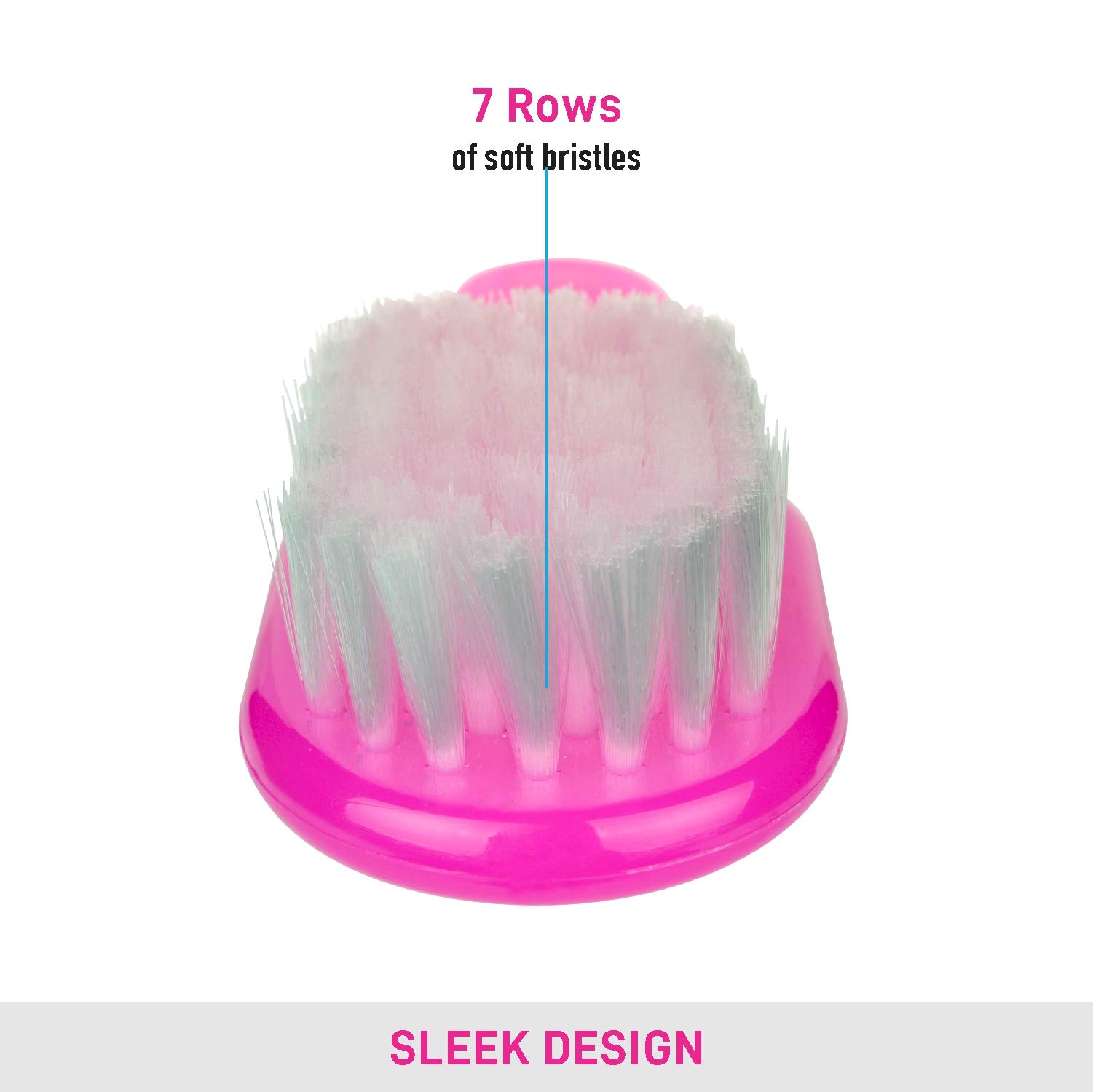 Vega Baby Hair Brush (India's No.1* Hair Brush Brand) with Soft Bristles For New Born Baby, Color May Vary, (9958) 3