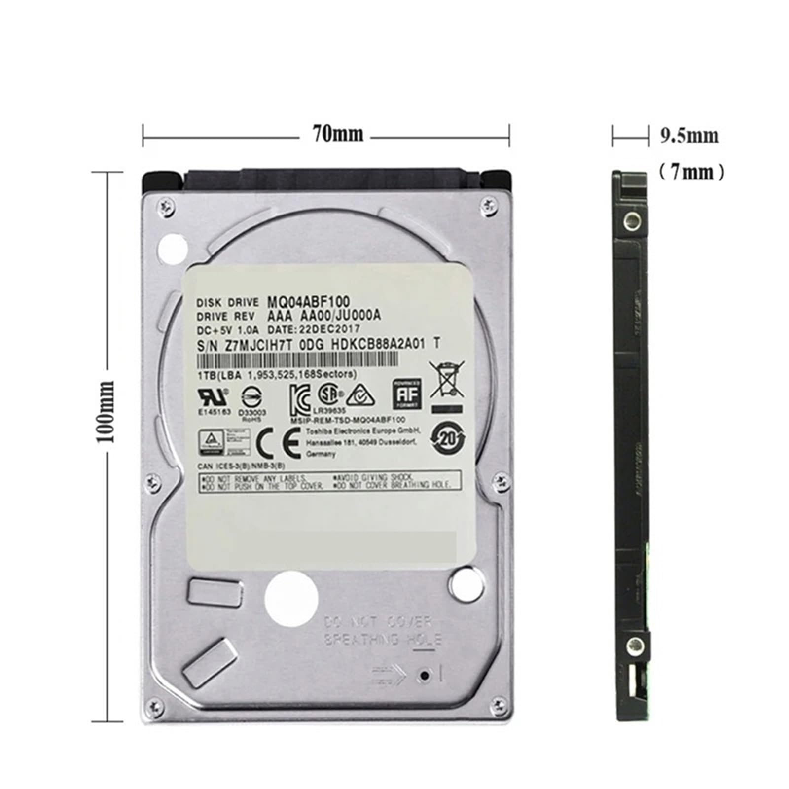 320 GB 2,5-calowy notebook SATA2 wewnętrzny dysk twardy 320G HDD 160 MB/s 2/8 mb 5400-7200 obr./min wewnętrzny dysk twardy