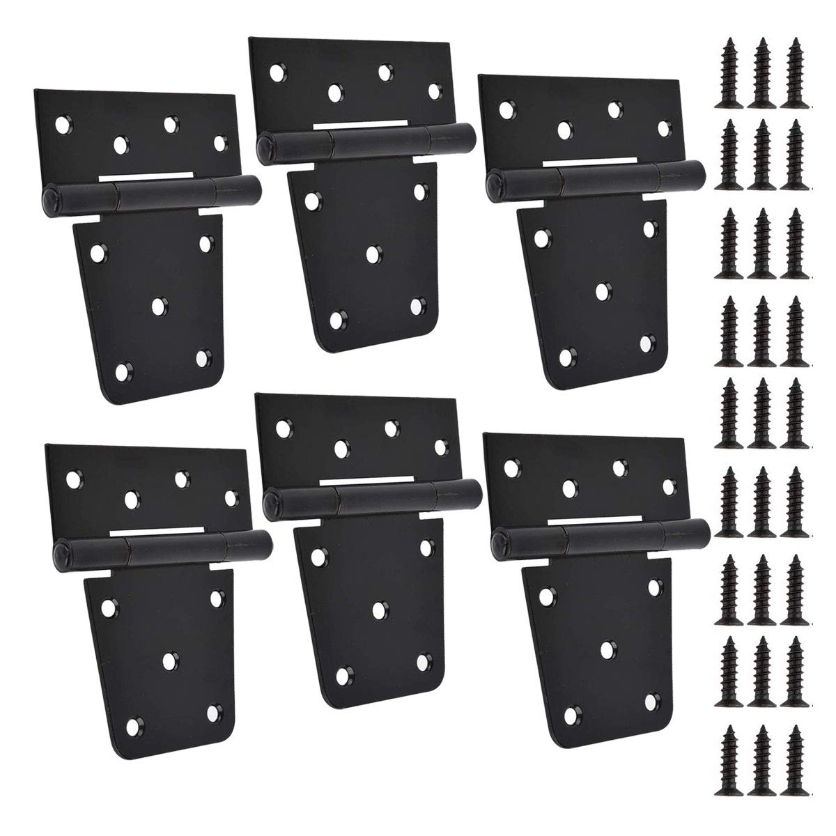 Buy TamBee Black Gate Hinges Shed Hinges Heavy Duty Gate Hinges for