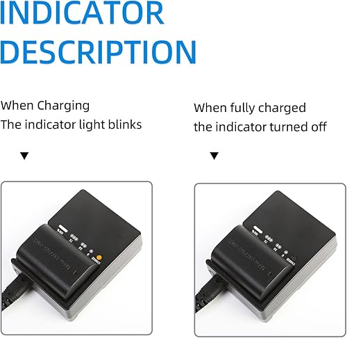 Miniatura 5 de Cargador LP-E6 para LC-E6 LC-E6E LC-E6N LP-E6NH Batería Compatible con Canon EOS R5 R6 6D 7D 5D 5DS 5DS R 60D 60DA 70D 80D 5D Mark III 90D Mark II